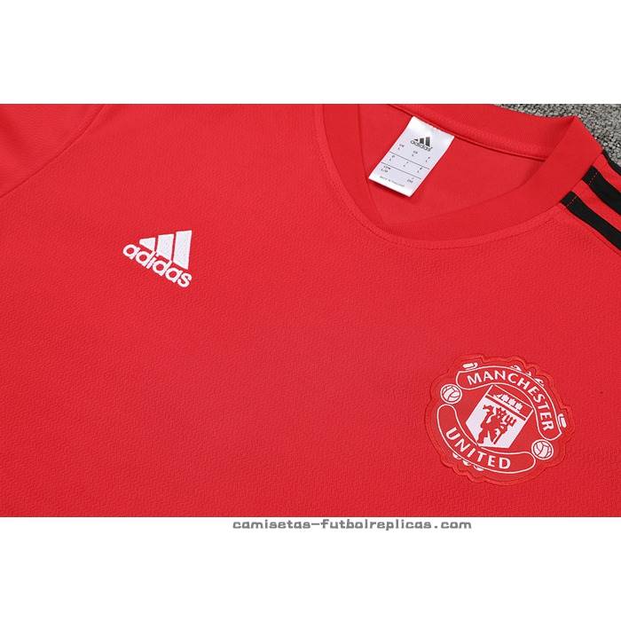Chandal del Manchester United Manga Corta 2022-2023 Rojo - Pantalon Corto